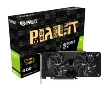 ((امکان پرداخت اقساطی)) VGA PALIT DUAL OC GeForce GTX 1660ti 6GB GDDR6 کارت گرافیک پالیت 1660ti gallery0