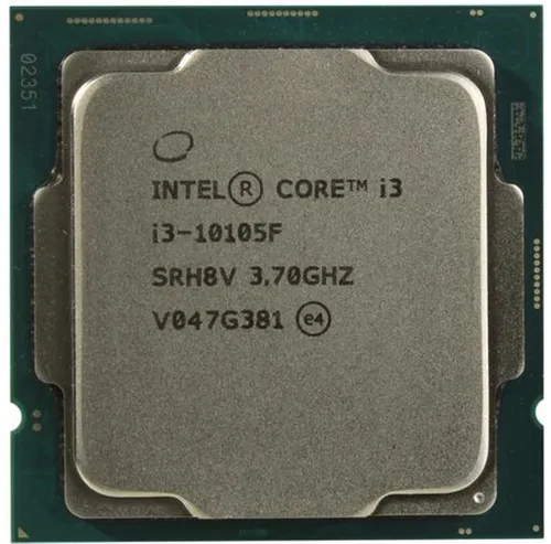 پردازنده CPU اینتل باکس مدل((امکان خرید اقساطی)) Core i3-10105F فرکانس 3.7 گیگاهرتز